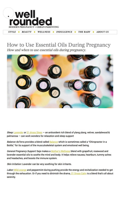 How To Use Essential Oil During Pregnancy